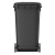 志而达 分类回收垃圾桶 材质PE聚乙烯 颜色灰色 容量120L 类型带轮带盖(集港专用)