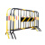 飞尔（FLYER）反光护栏市政交通道路围栏可移动铁马防撞栏隔离栏商场临时施工栏 黑黄2米*1.2米带板块可定制