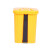希万辉 脚踏垃圾桶户外乡镇办公室塑料分类垃圾单桶 30L蓝色可回收物