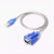 尽能 USB转RS232串口转接线 USB母头转DB9母头通讯COM口线 螺丝款 0.8米 JN-USB/DB9-16