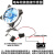 电摩风扇12cm机箱风扇散热改装线12V电瓶电动车电驴水冷排摩托车 15灯风扇彩色+改装配件套装 单个风扇