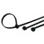 鸣固 自锁式尼龙扎带 塑料固定扎线带 电线捆扎线束带 黑色5*500/250条 ZH1635