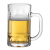 DKO啤酒杯加厚带把扎啤杯酒吧餐厅大容量泡茶水杯冷水玻璃杯果汁杯 菠萝杯【加厚大容量】 560ml 1只