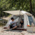 萨路特帐篷便携式速开远足户外露营自动帐篷野营5-8公园帐篷定制 5-8人窗格银胶白遮阳款