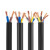 竹江 RVV 铜芯软电缆电线 国标护套线软线控制软电缆电线 3*1.5mm² 3芯 1米