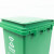 稳斯坦 脚踏分类垃圾桶 绿色15L厨余垃圾  分类连体塑料环卫垃圾箱 WL-004