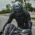 杜汉夏季摩托车骑行服越野防摔护甲衣透气防护骑士机车服男 黑色 S