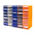 零件盒元件盒积木组合抽屉积木收纳盒电子元器件塑料螺丝配件盒子 4#元件盒(蓝透)60个装