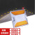 鼎红 铸铝道钉反光道钉凸起路标道路安全夜间反光标识轮廓标双黄全铝道钉（10个）