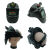 嘉博森全自动电焊变光面罩头戴式新型防护罩脸部烧轻便氩弧焊工焊接 真彩1套20保护片