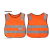 儿童反光马甲荧光服安全反光衣小学生安全幼儿园活动安全防护背心 儿童套头：蓝色