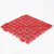 加厚厨房卫生间浴室PVC防水防滑垫脚垫可拼接镂空隔水垫工程地垫3 红色 30*30cm（4片装）特厚16MM