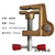 铜接地夹子铜接地线钳静电夹子接地栓五防闭锁线夹手钳大电流 铜单螺丝接地线夹
