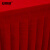 安赛瑞 绒布桌裙台布 加厚金丝绒会议桌布 160×60×75cm 婚庆签到台展示台 办公展厅桌裙套 大红700147