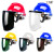 YHGFEE配安全帽式支架面屏面罩防护冲击头戴式焊帽电焊工专用烧氩弧焊接 支架+灰屏