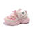 戴丽格童鞋春季新款儿童运动鞋童透气网鞋户外跑步鞋童老爹鞋潮 粉色 码内长约13.5CM