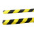 玛仕福 黄黑防撞条U型款(1米长) 警示条自粘防撞磕碰墙角保护包边条