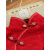 罗淑（LUOSHU）复古民国风蕾丝红色旗袍年秋季新款新娘婚礼敬酒服 红色裙长101左右 S