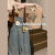 UOSU夏季甜酷穿搭一整套女韩版时尚短袖上衣牛仔背带裤两 蓝色背带裤【单件】 XL 【建议115-125斤】