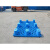 塑料托盘工业防潮货架工厂货物叉车栈板塑胶垫仓板仓库卡板地台板 新料1米x0.8米加厚