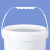 工业级水桶塑料桶密封桶油漆桶油墨桶胶桶桶小桶大桶机油桶带盖带提手 0.5L-透明-带提手