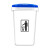 希万辉 商用带盖垃圾箱卫生间大容量垃圾桶 白桶盖颜色备注 50L
