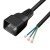 国标PDU服务器UPS电源线c13/C14/C19C20插头裸线尾连接线三孔 c20黑色三芯1.5平方 0.5m