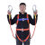 定制适用安全带工地施工保险带高空作业安全带全身五点式攀岩安全 国标橘色单小钩2米