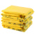 企桥 黄色医疗废物包装袋诊所医院手提背心式垃圾袋一次性大号加厚 手提45*60 3丝 100只/包