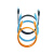 海康威视 六类网线/千兆屏蔽超导高速网络跳线DS-1NP6UDC0/E(国内标配)/ 1米（橙色/蓝色/黑色）