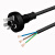 澳标电源线SAA认证澳式插头线3芯0.75/1.5平方三孔裸尾连接线 澳标1.5平方 1、5米