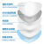 元棉 KN95口罩一次性防护口罩挂耳式 五层透气立体防尘 防雾霾 防异味 冬季保暖 50只装 白色