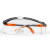 霍尼韦尔（Honeywell）护目镜 S200G 120310 透明镜片 活力橙 工业防护 防雾防粉尘风沙