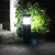 定制户外太阳能草坪灯草地方形铝简约花园LED庭院景观公路矮柱灯 黑色/铁艺/40cm高/接电