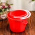喜蛋小桶调油漆塑料桶摘草莓桶小红桶手提小水桶美术画画洗毛笔桶 红色有盖25L