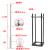 监控立杆组合杆太阳能室外枪机球机摄像头支架防雷3.5/4/6米立柱 白色