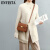 ENVISTA包包女包轻奢高端品牌小包包新款时尚潮真皮女包斜挎包女 焦糖棕