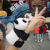 旋瓦辛德广州长隆纪念品熊猫啪啪拍拍圈抱手腕胳膊毛绒玩具手环公 大号抱手