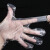 冰禹一次性加厚塑料手套 薄膜透明PE卫生手套 1000只 BH-283