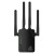 wifi信号增强放大器5G千兆双频Wi-Fi扩大器2.4g无线网 万能中继接收器家用路由器穿墙扩展器 1200M千兆双频中继器（黑色） 20dBm