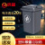 鸣固 ZJ3881 垃圾桶大号加厚塑料带盖 户外商用厨房物业小区环卫环保垃圾箱  灰色30L（无轮）