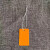 PVC塑料防水空白弹力绳吊牌价格标签吊卡标价签标签100套 PVC桔色弹力绳3X5吊牌=100套