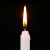 品之德 应急照明粗蜡烛 大号长杆日用 烛光蜡烛 停电应急防灾照明耐烧 白色10支装2*20cm