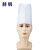 赫钢 一次性厨师帽子 酒店餐厅食堂饭店厨师可调节无纺布加厚工作帽 圆顶中帽20顶 高23cm