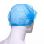 稳斯坦 WST559 一次性无纺布加厚条形帽 卫生保洁防尘帽 蓝色 100只/装