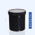 塑料广口直身瓶涂料油墨罐HDPE塑料瓶黑色150/250/300/500/1000ml 黑色250ml