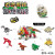 儿童积木玩具奇趣扭蛋恐龙时代幼儿园火车拼装玩具男孩侏罗纪定制 12个一套(各2个)昆虫扭蛋