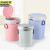 京洲实邦 粉色16L两个 客厅卫生间带盖垃圾桶挂式办公室JZSB-9034
