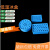 生物冰盒 低温圆形96孔冰盒38孔多用 放0.5 1.5 2ml 塑料离心管盒 02ml96孔方形冰盒