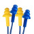 思创科技 ST-1280 圣诞树型硅胶耳塞防噪音带线可清水洗 蓝色 60副